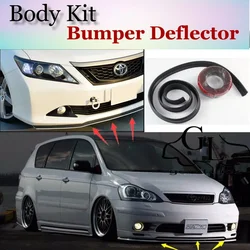 For TOYOTA Ipsum Picnic SportsVan Avensis Verso Front Bumper Lip / Spoiler  Scratch Proof Adhesive / Body Kit / Strip Skirt