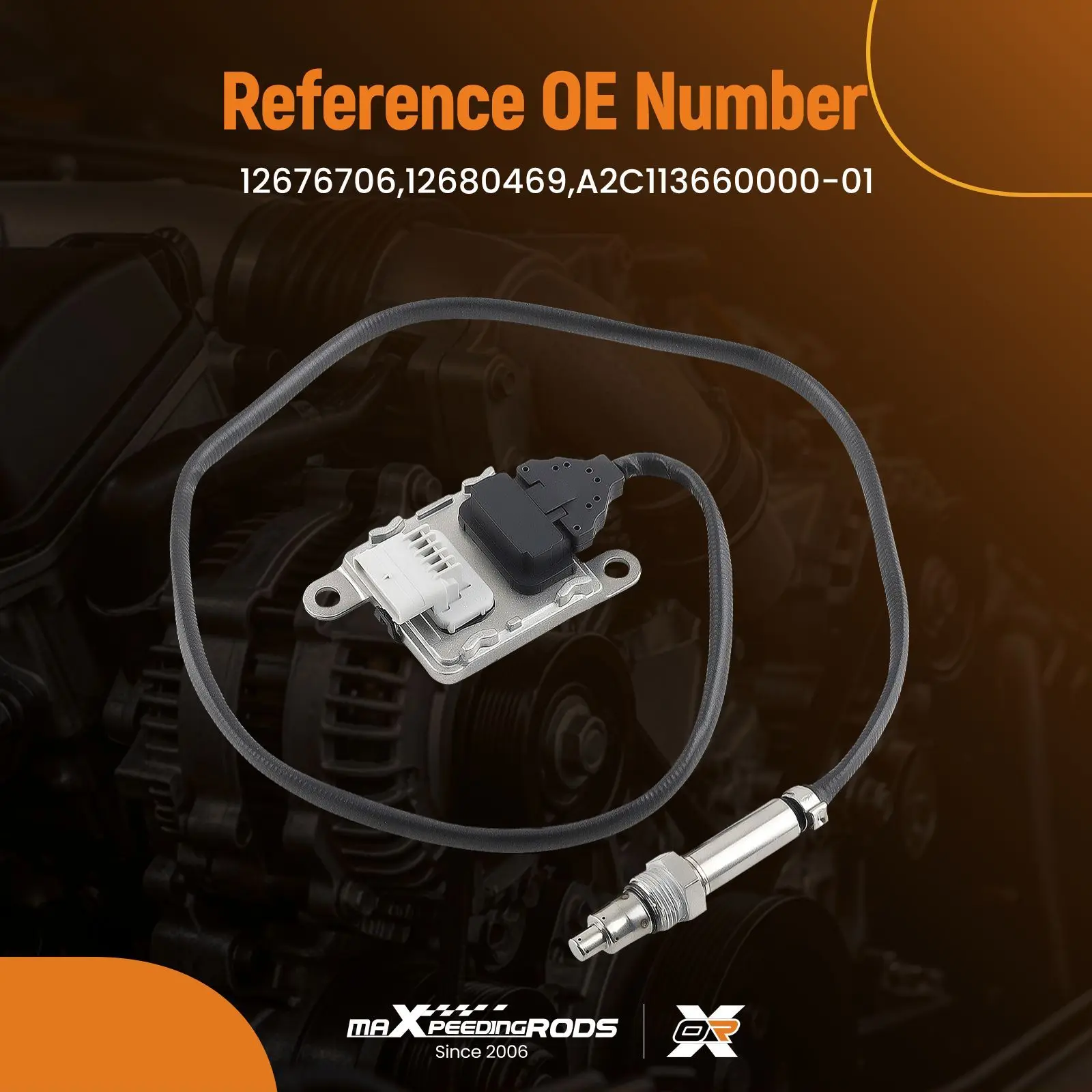 

NOX Nitrogen Oxide Sensor For Chevrolet Silverado 2500 6.6L DIESEL 2019 12676706