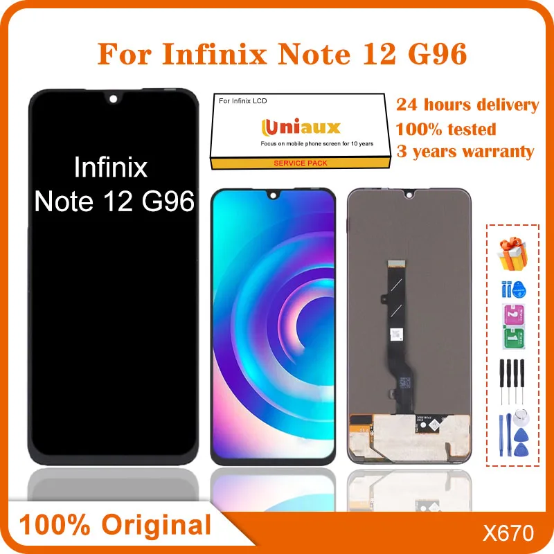 

6.7'' AMOLED For Infinix Note 12 G96 Mobile Phone LCD Screen Display assembly Touch Screen LCD Panel Replacement
