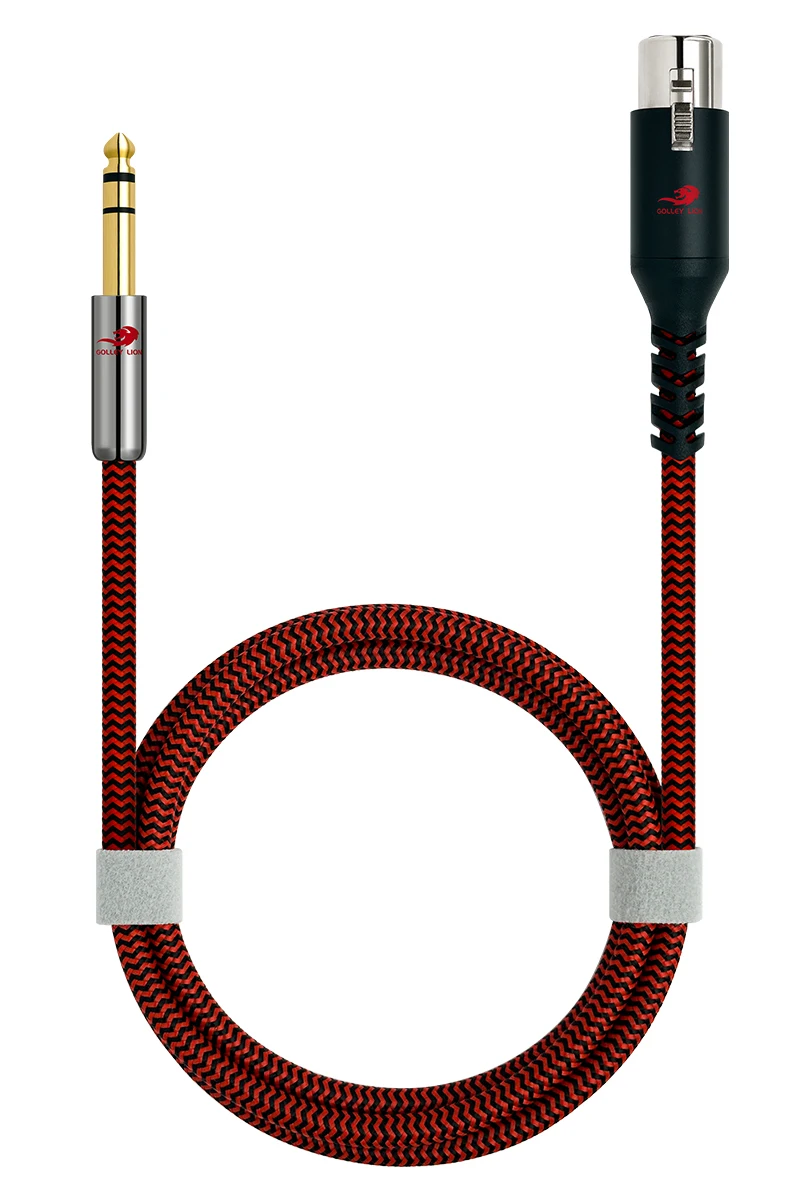 

3-pin XLR Female Plug to 6.35mm TRS Plug Audio Cable for Electric Guitar Mixer AMP Sound Card Cable 1M 1.5M 2M 3M 5M 8M 10M