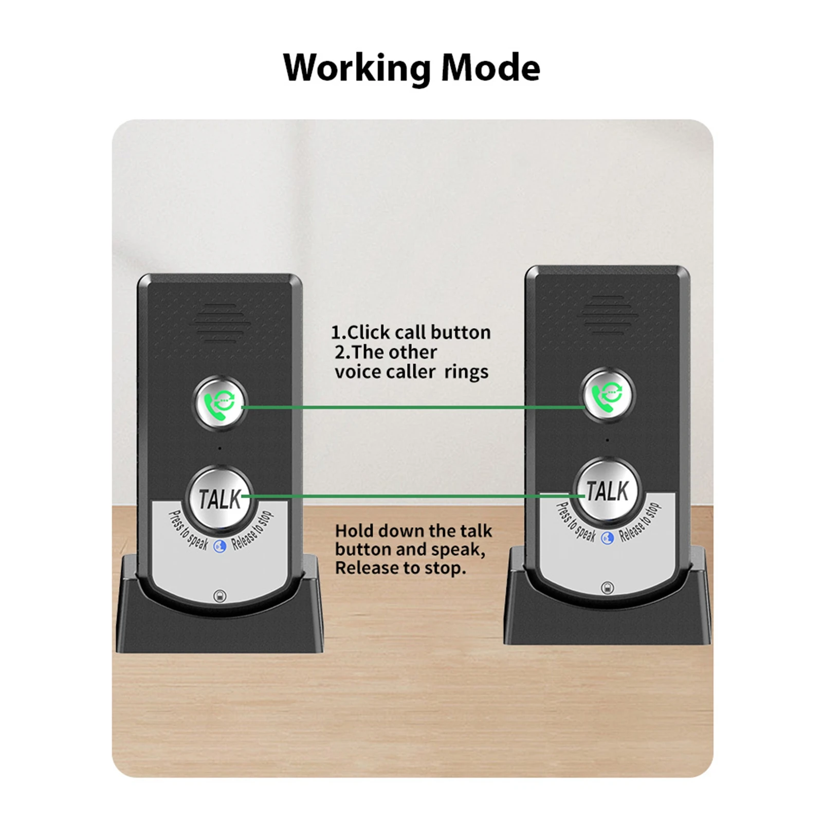 Picture 5: Wireless Voice Intercom Long Range Two Way Communicate Voice Call Intercom System for Home Wireless Intercom System