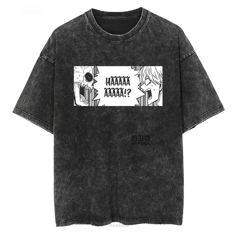 Rare KAIJU NO.8 T-Shirt - Nihibun Karafuka Collection - Short Sleeve T-Shirt with Vintage Washed and Weathered Finish