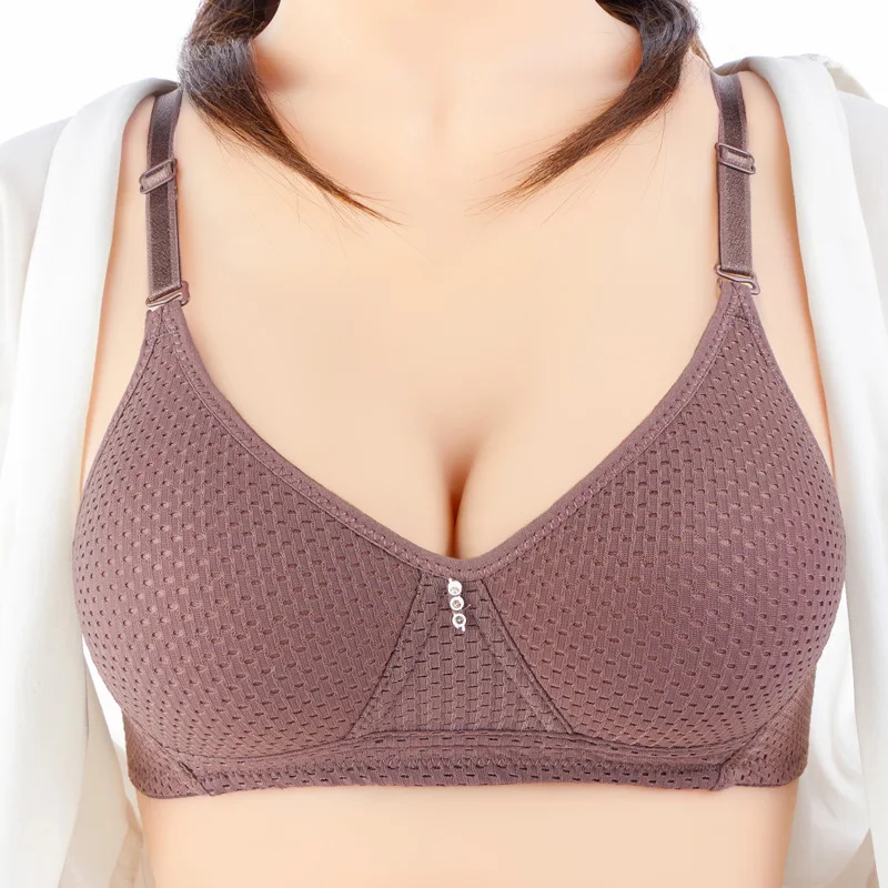 حمالات صدر مثيرة للنساء ملابس داخلية حمالة صدر باللون الأسود والأحمر حمالة صدر بدون سلك بدون خياطة مقاس كبير ملابس داخلية بكوب B C #2