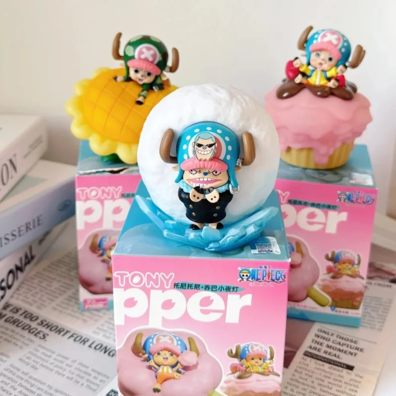 One Piece Merchandise Tony Tony Chopper Luce notturna Regalo Scatola cieca Anime Figura carina Decorazione