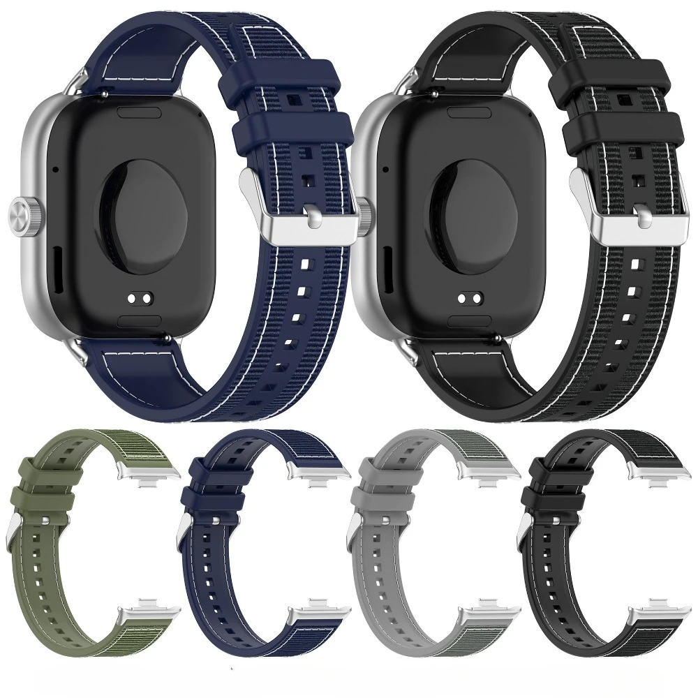 Loop Nylon Strap For Redmi Watch4 Strap Bracelet Silicone Watchband for Xiaomi Band8 Pro