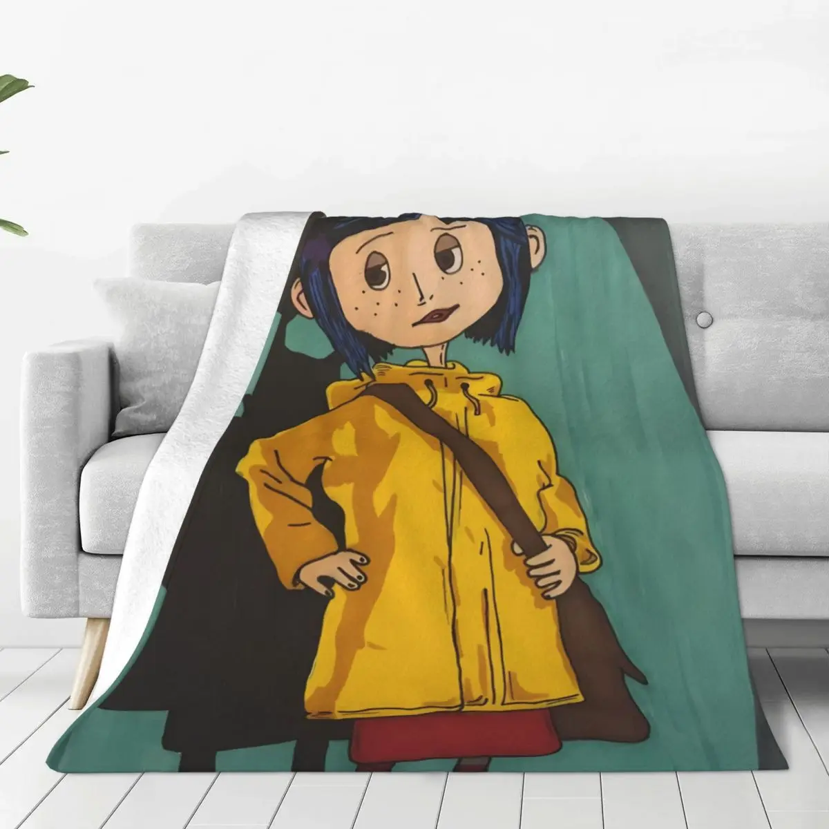 

Coraline Blanket Sofa Bedroom Bed Home Office Nap Blanket Car Travel Picnic Blankets Gift