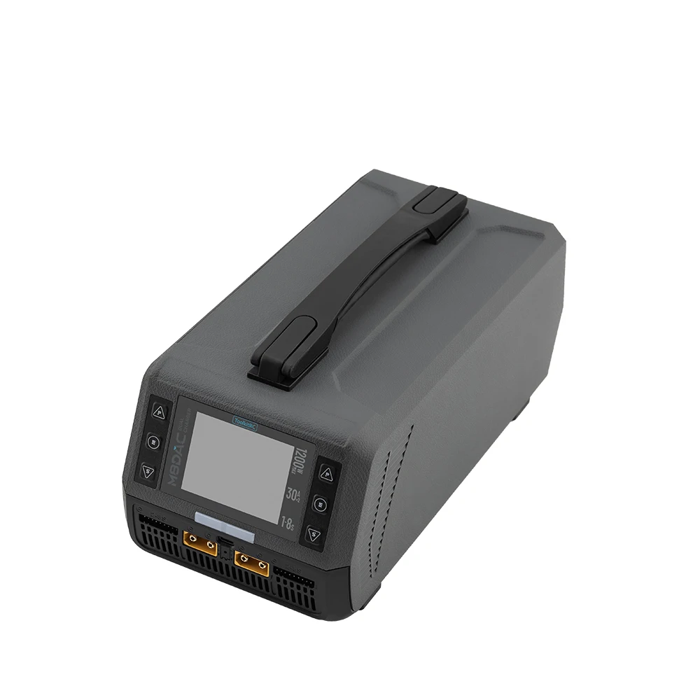 ToolkitRC M8DAC inteligentna ładowarka 2-kanałowa 1-8S AC 1200W 50A 30A do akumulatorów litowych, zdalnie sterowanych dronów, modeli FPV, samochodów 1/5 1/6