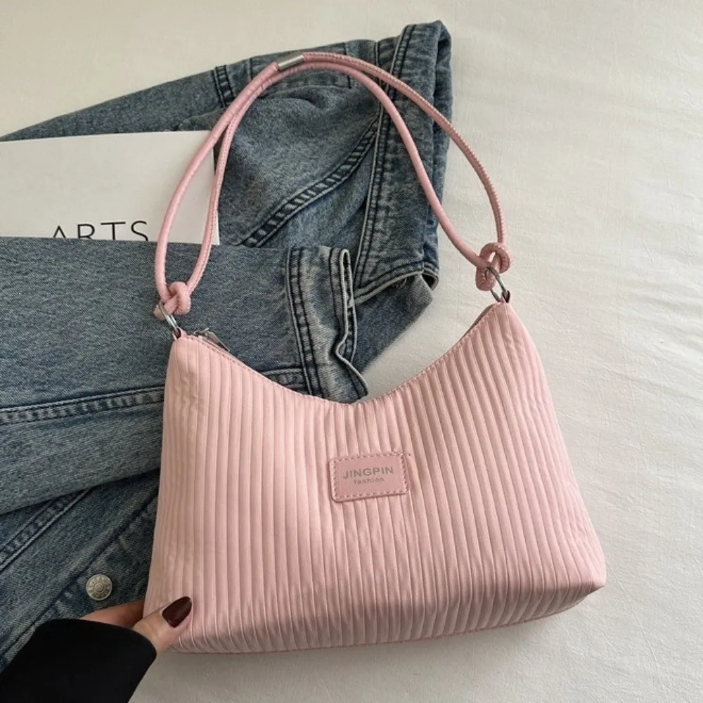 Fashion Lightweight Durable Pleated Handbag Textured Roomy Shoulder Underarm Bag Large Capacity Versatile Casual Tote Bags Work