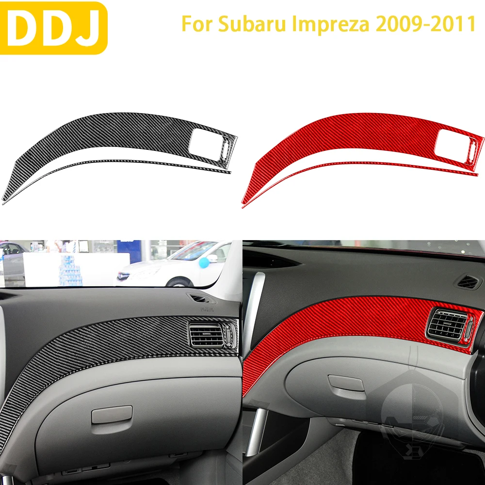 

For Subaru Impreza 2009 2010 2011 Accessories Car Carbon Fiber Interior Codriver Dashboard Cover Trim Sticker Decoration