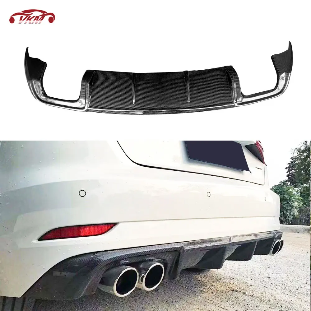 

Carbon Fiber Rear Bumper Lip Diffuser Spoiler for Audi A3 Sline S3 Hatchback Sportback 2017 2018 2019 Car Bumper Guard