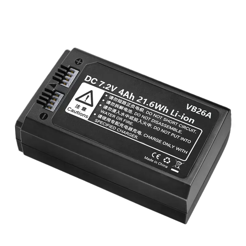 バッテリー,godox,vb26a,vb26,li-ion akku,4000mah,v1s,v1C,v1n,v1f,v1o,v1p,runde,kopf,フラッシュ用