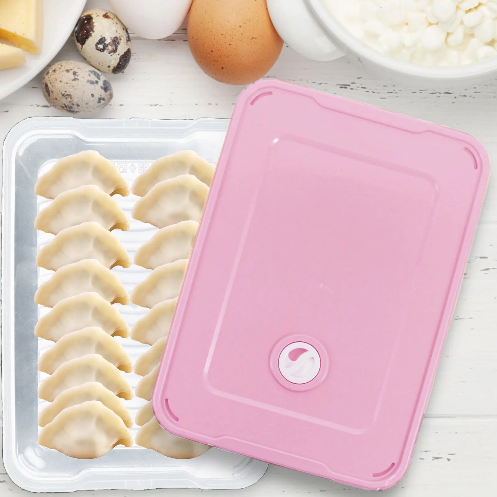 

Набор из 3 контейнеров для хранения пельменей в холодильнике, штабелируемые, с герметичной крышкой, из высококачественного пластика, многофункциональные, для морозильной камеры и кухни