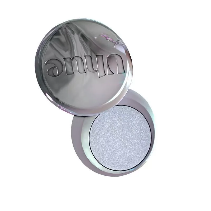Uhue Y3K ALL Series Blu Smoky Shimmer Ombretto singolo Scintillante Glitter Occhi polari Trucco occhi delicati a lunga durata