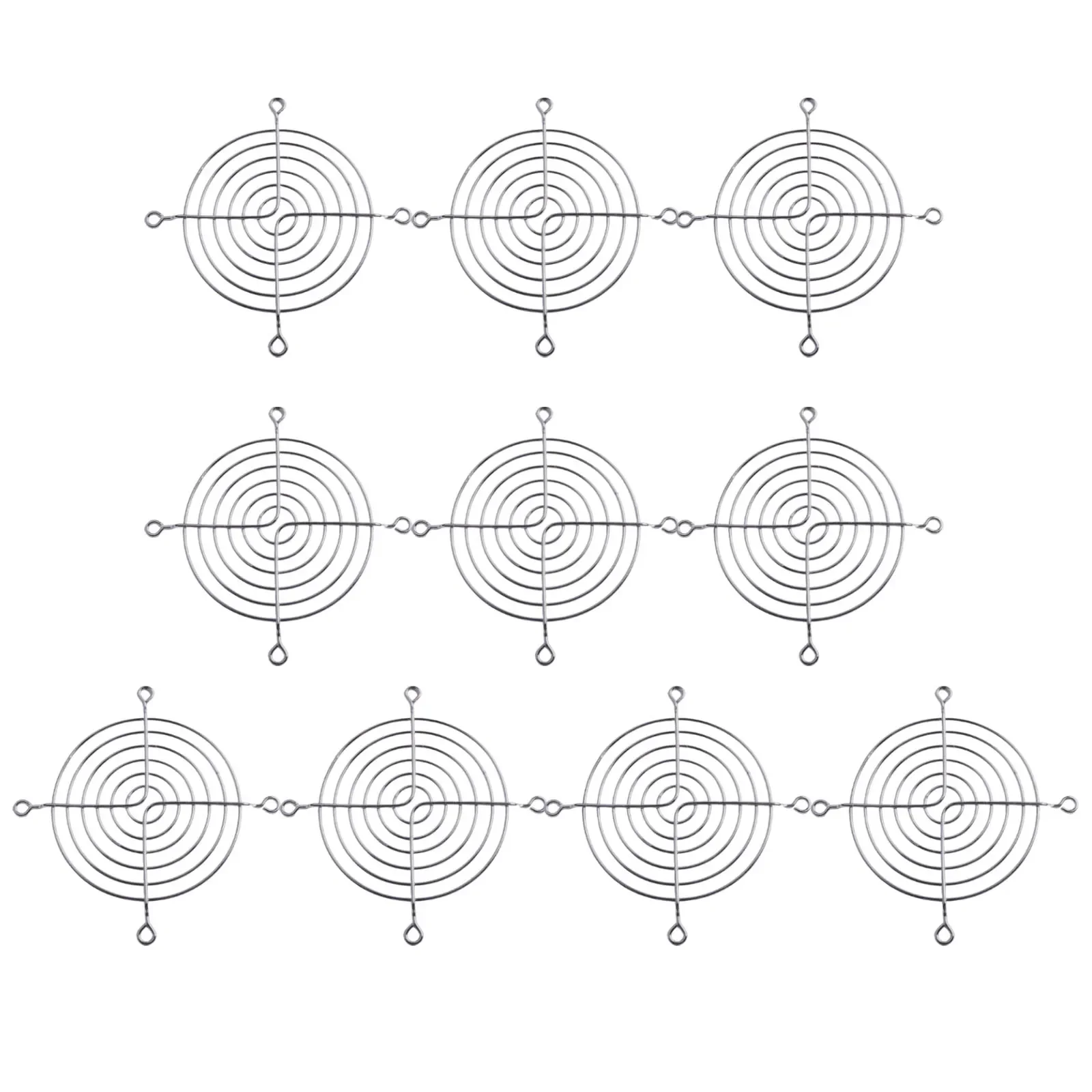 

10 шт. металлическая решетка охлаждающего вентилятора, расширенная безопасность, простая установка, оптимальная эффективность охлаждения, защита от повреждений, IP40