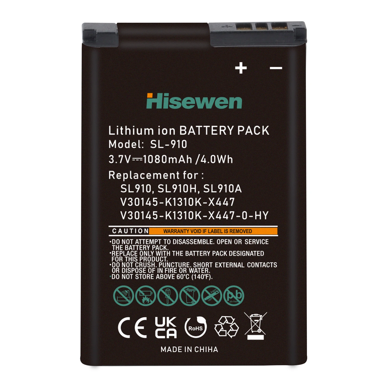 Hisewen Cordless Phone Replacement Li-ion Battery for Gigaset SL910 SL910A SL910H V30145-K1310K-X447 -0-HY Btteries