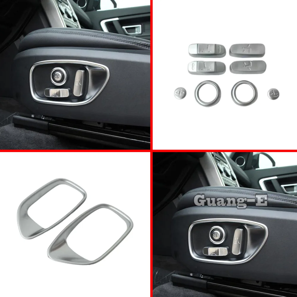 

Car Detector ABS Matte Seat Adjustment Knob Button Switch Trim Stick For Land Rover Discovery Sport 2015 2016 2017 2018 2019
