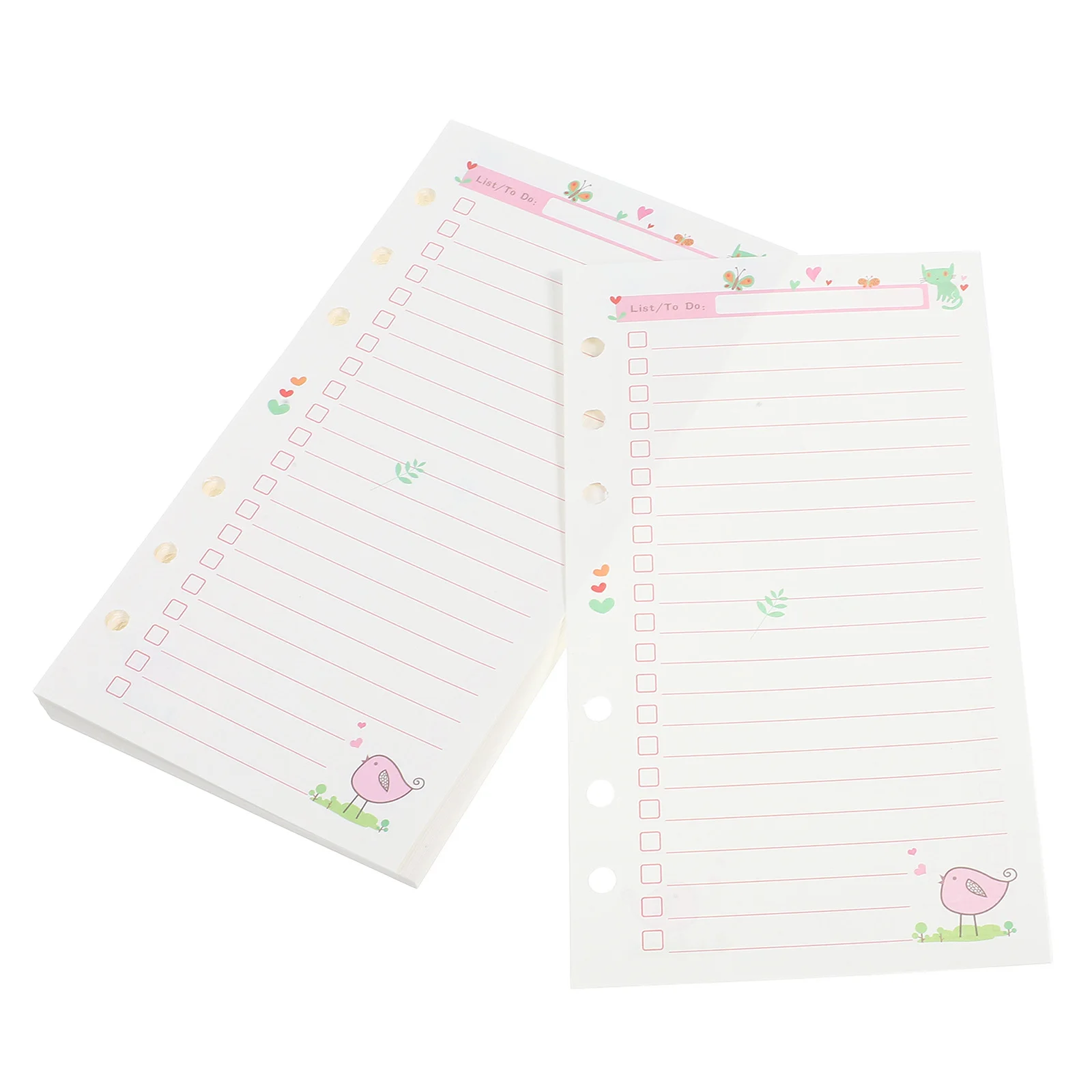 Notepad Refill Paper A6 Replacement Sheets for Loose Leaf Notebook Thick Flat Smooth for Planner Binder Journal Writing Drawing