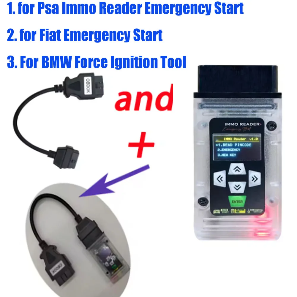 for Fiat Key Reprogramming Case For PSA Immo off Emergency Start ECU Pin Reader All Key lost BSI Pin Read Tool without Working
