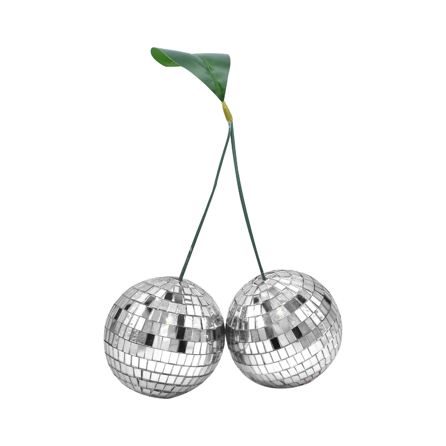 Stage Party Atmosphere Decorative Balls Exquisite Cherry Disco Balls Mirror Glass Emulates Cherry Disco Balls Handmade Glitter