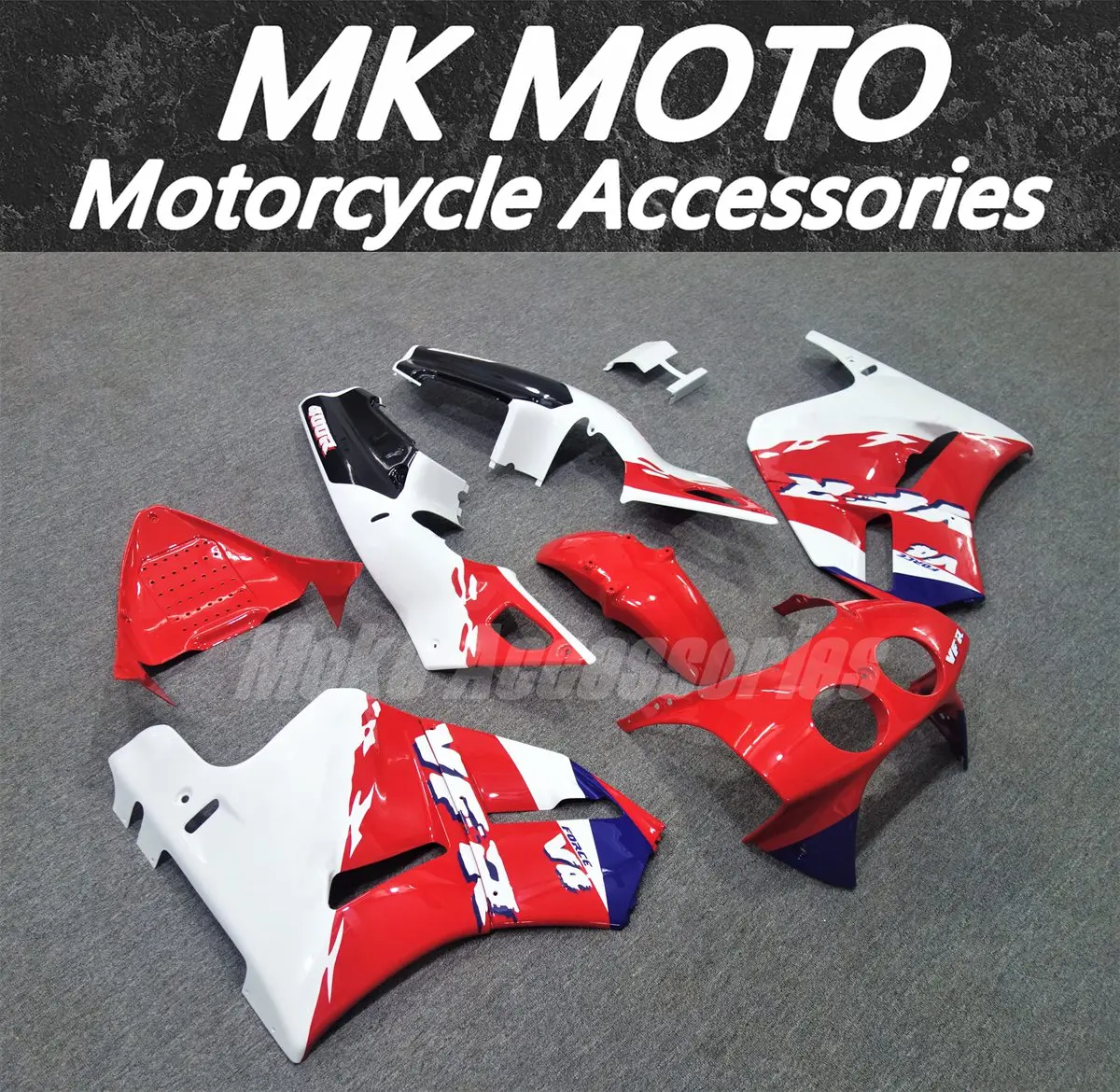 

Fairings Kit Fit For VFR400 NC30 1989 1990 V4 Bodywork Set High Quality Abs White Blue Red Blue
