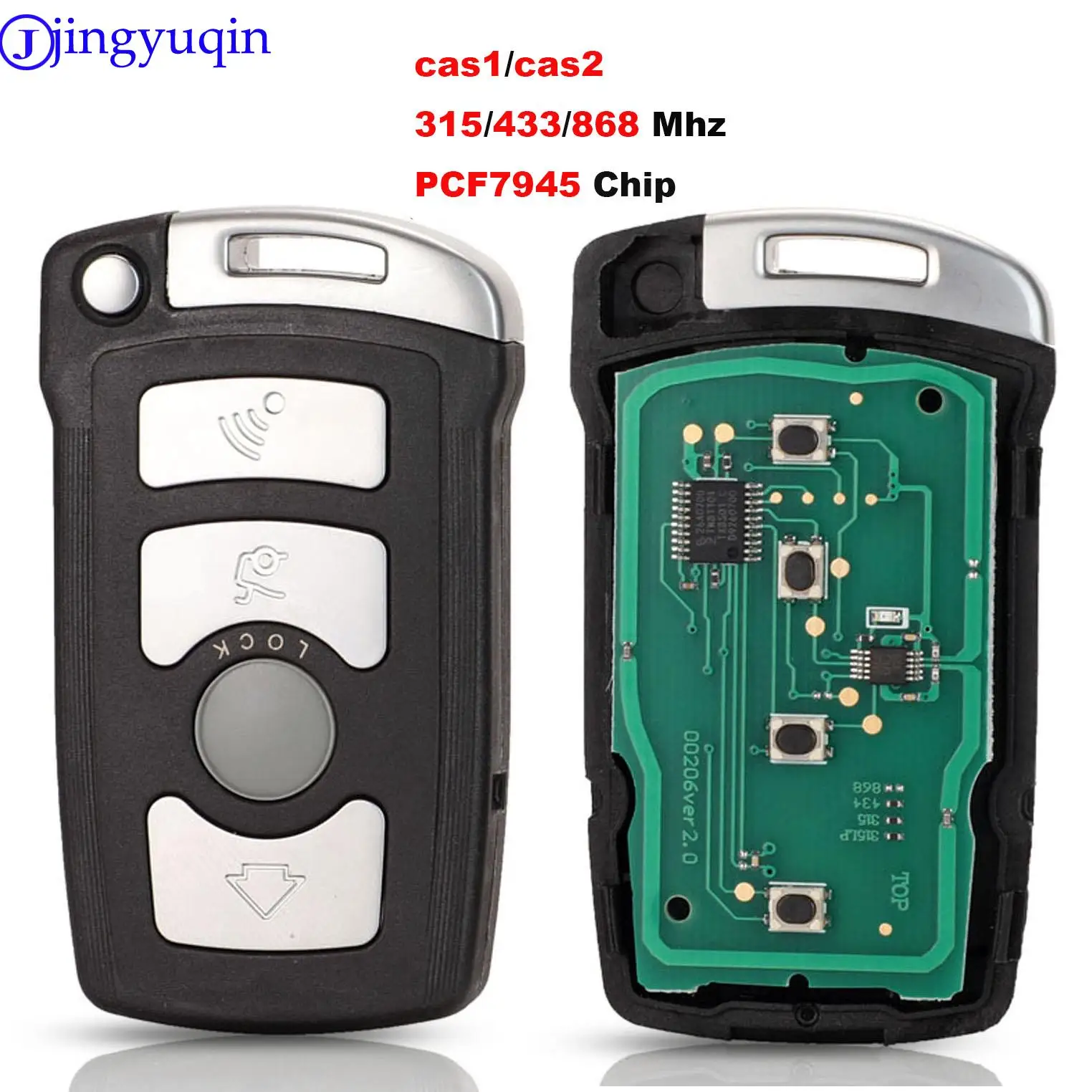 jingyuqin Full Remote Key Car 7945 chip BMW serii 7 730/740 (E65 / E66) CAS1 / CAS2 Anti kradzieżą Systemu 315/433/868