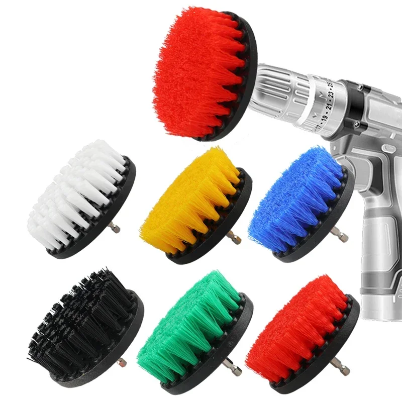 

4 Inch Nylon Power Brush Tile Drill Brush for Car Detailing Wash Kitchen Bathroom Polisher Auto Cleaning Tools Car Accessories