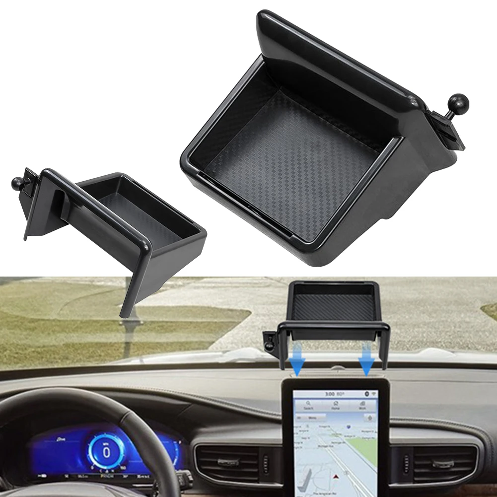 

For Ford Explorer​ 2020-2024 Car Navigation Screen Rear Storage Box Holder Tray Replacement Parts Car Interior Accessories