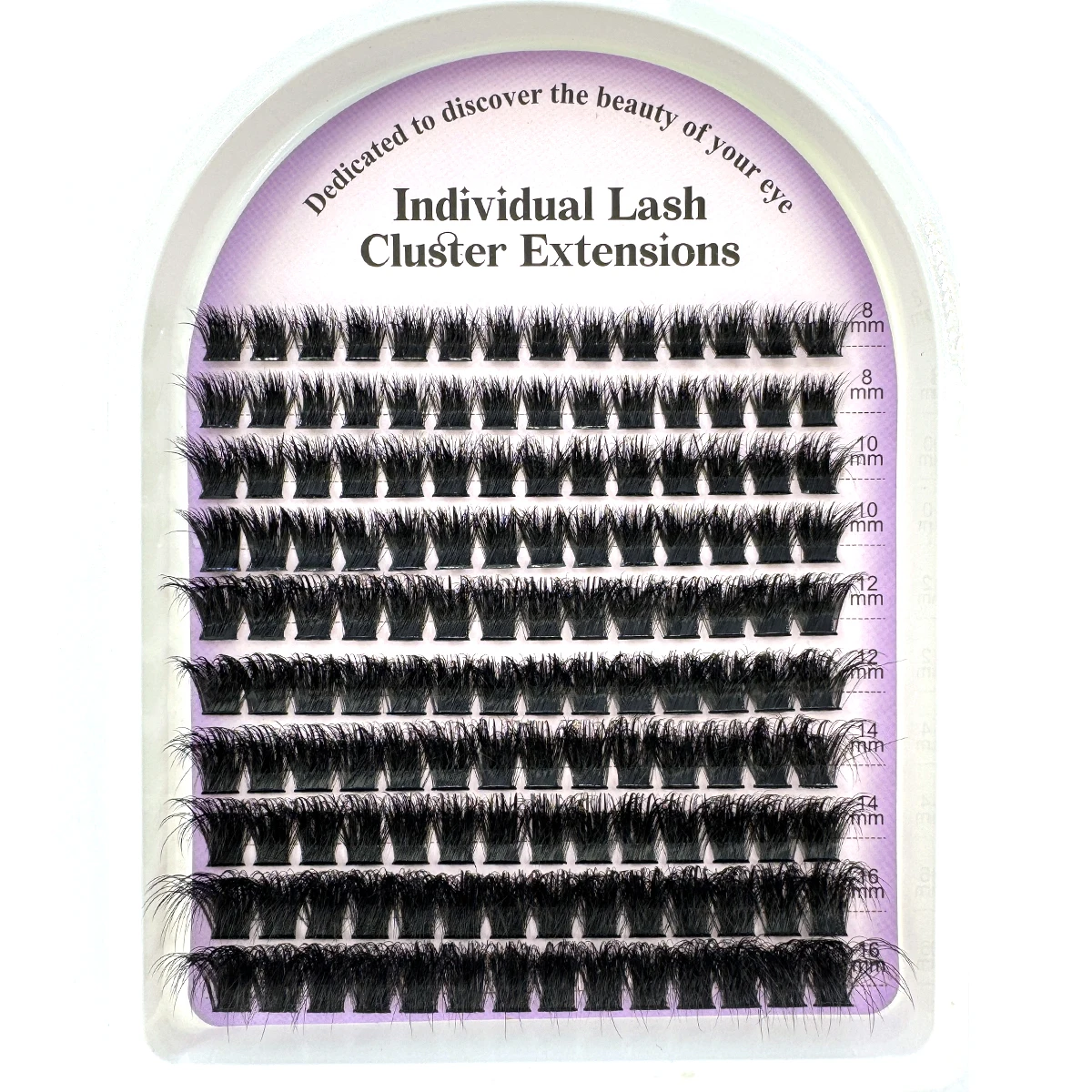10 Rows Fluffy Thick Eyelashes Clusters 60-160D D/DD Curl Wispy Individual Lashes 8-16mm Mix Eyelash Extensions False Eyelashes