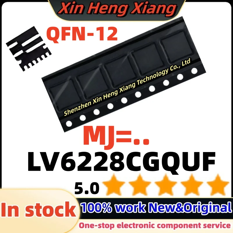 

(2-5pcs) LV6228CGQUF LV6228C LV6228CG MJ=.. QFN-12