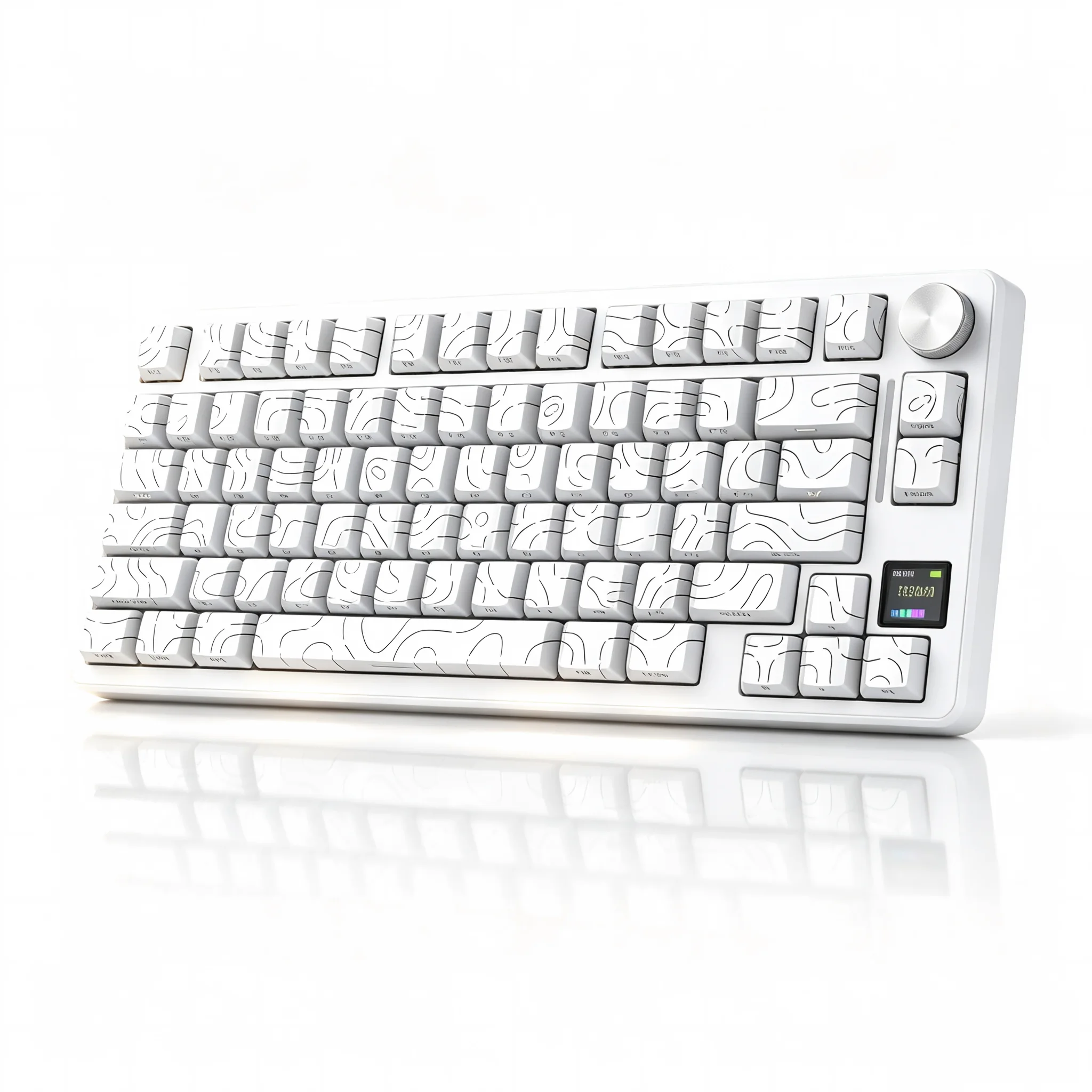 MAMBASNAKE&ATTACK SHARK X820 Ultra 75% Wireless Mechanical Keyboard with TFT Smart Display & Knob, Hot Swappable, RGB