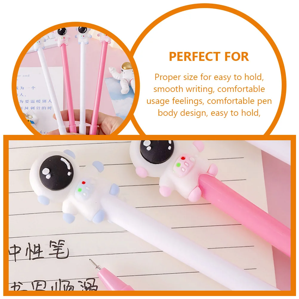 

12 шт. гелевые ручки с рисунком астронавта, удобный инструмент для письма для студентов, школьные принадлежности, ручки для подписи