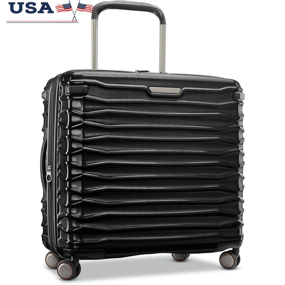 

Expandable Hardside Spinner Luggage Medium Suitcase with Patented Tru-Trac Wheel System Comfort Grip Pull Handle Durable