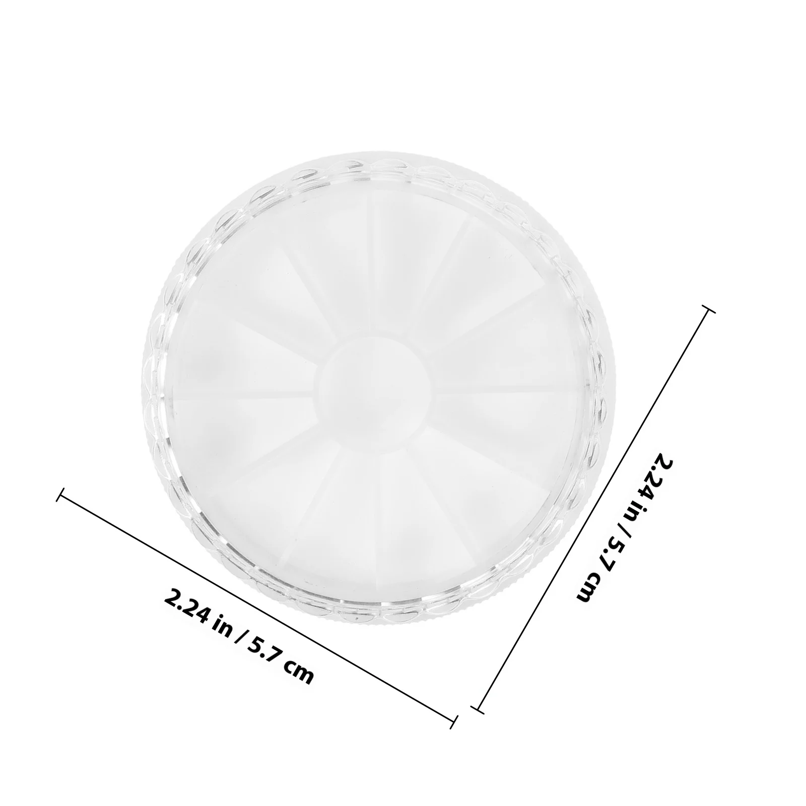 Caja organizadora para decoración de uñas, contenedor de almacenamiento práctico y seguro de plástico para gemas, dijes, decoración artesanal, uso en salón en casa, 2 uds.