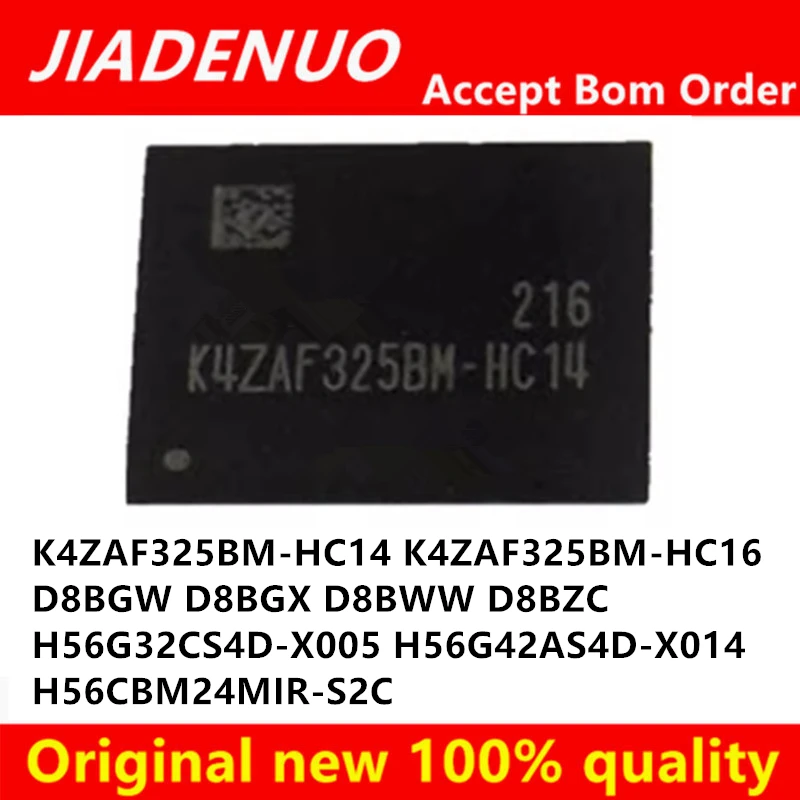 (1pcs)100% Test K4ZAF325BM-HC14 K4ZAF325BM-HC16 H56CBM24MIR-S2C D8BGW D8BGX D8BWW D8BZC H56G32CS4D-X005 H56G42AS4D-X014 BGA