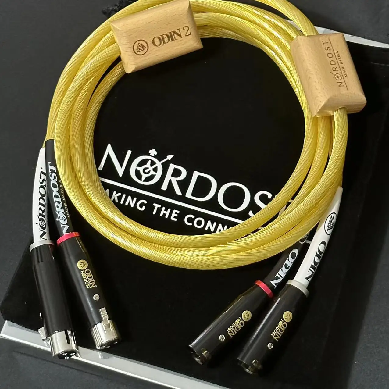 Top quality Gold Nordost ODIN 2 Audio Cable HIFI XLR To XLR Balanced line Audiophile grade Amplifier mix mixer Interconnect wire