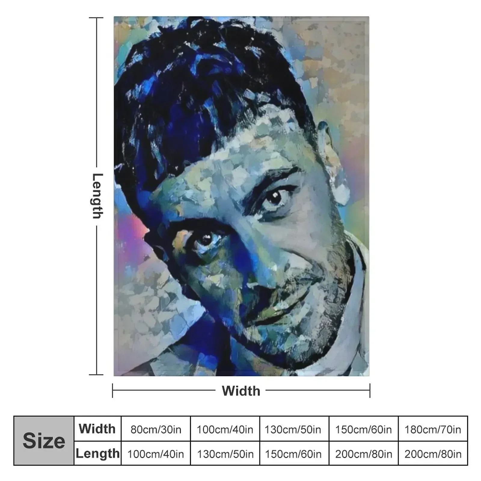 Joe Gilgun Pop Art Portrait Throw Blanket couch cozy soft plush fuzzy picnic outdoor blanket