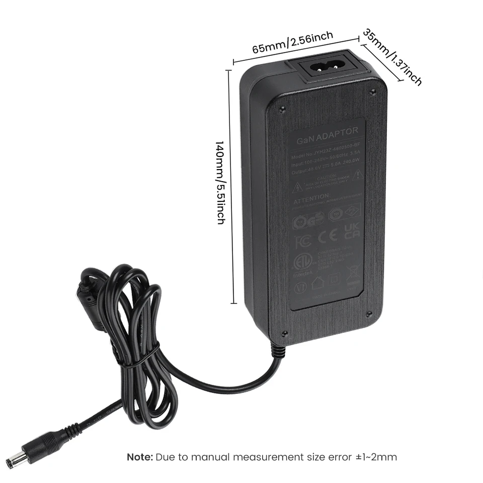 AIYIMA Verstärker GaN Netzteil 48V 5A Schalter Netzteil Stecker Für TPA3255 TAS5630 Sound AMP EU UNS AU UK AC100-240V – Detail 6