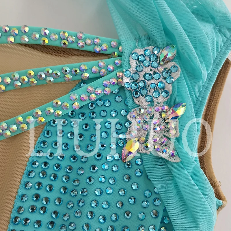 فستان رقص غنائي LIUHUO لأداء تنورة القطب الملون من المصنع مخصص BD8791 #5