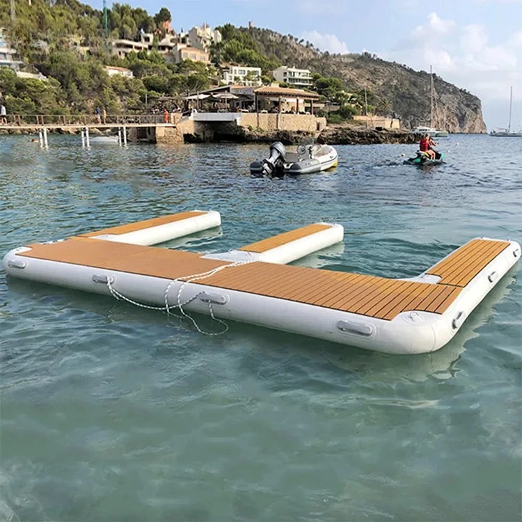 

Надувная плавающая док-платформа премиум-класса для лодок и реактивных лыж - идеально подходит для водных видов спорта и отдыха.