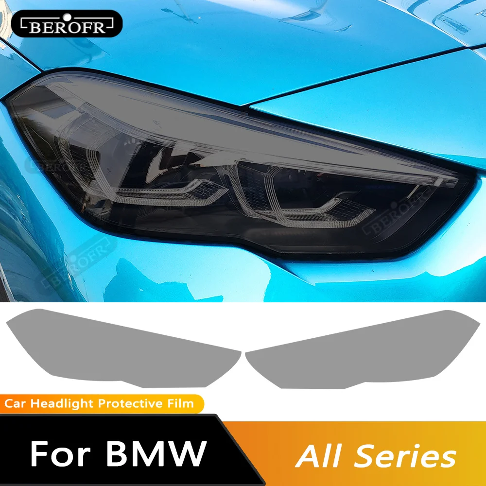 Car Headlight Tint Smoked Black Protective Film TPU Sticker For BMW F30 F31 G20 F10 F11 G30 F40 F32 F22 F36 F07 F34 G32 G11 G15