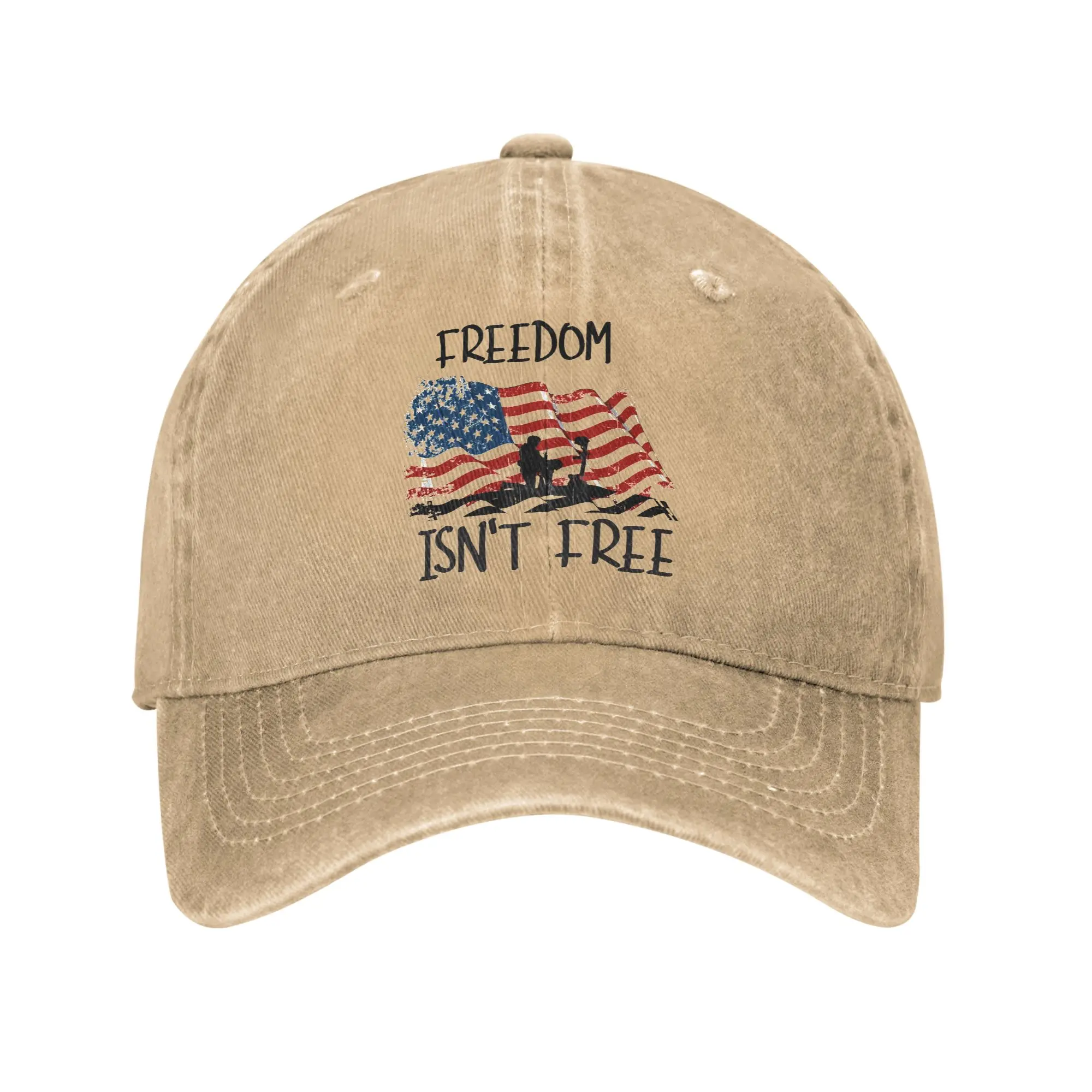 May We Never Forget Freedom Isn't Free Baseball Cap Outfit For Unisex  Adjustable Trucker Hat
