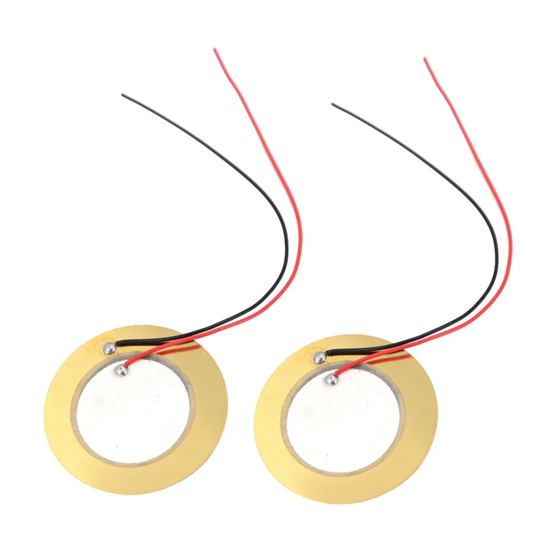 A24U 30 Pcs Piezoelectric Piezo  Wafer Plate Dia 27Mm For Buzzer Loudspeaker