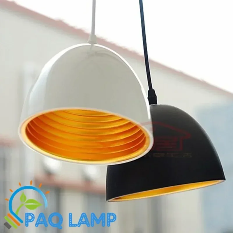 

Aluminum lamps 18cm pendant light Double layer thickness aluminum inside gold restaurant bar coffee LED hanging light fixture