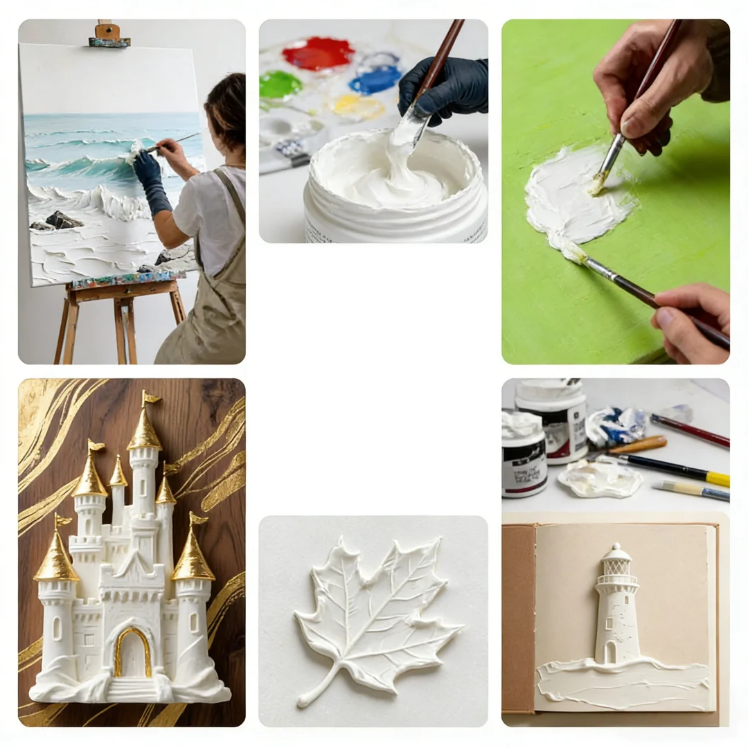 White Modeling Texture Paste 5