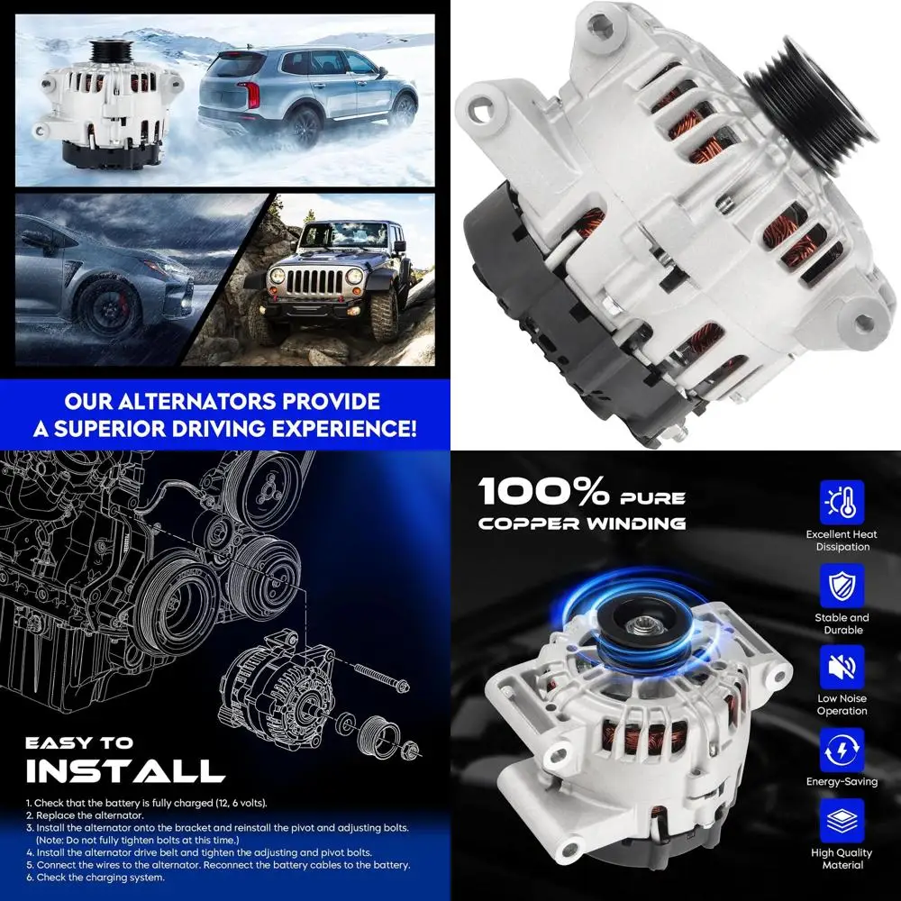 

11459 Новая замена генератора для Chevrolet Equinox 2.4 2.4L 2010-2017, для Buick Regal 2.4 2.4L 2012-2017, для GMC Terrain 2