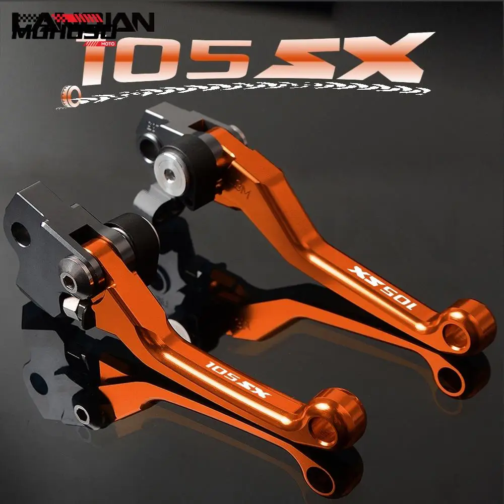 

105SX Brake Clutch Lever Dirt Pit Bike Brake Clutch Levers Grips For 105XC 105 SX XC 2007 2008 2009 2010 2011 Accessories