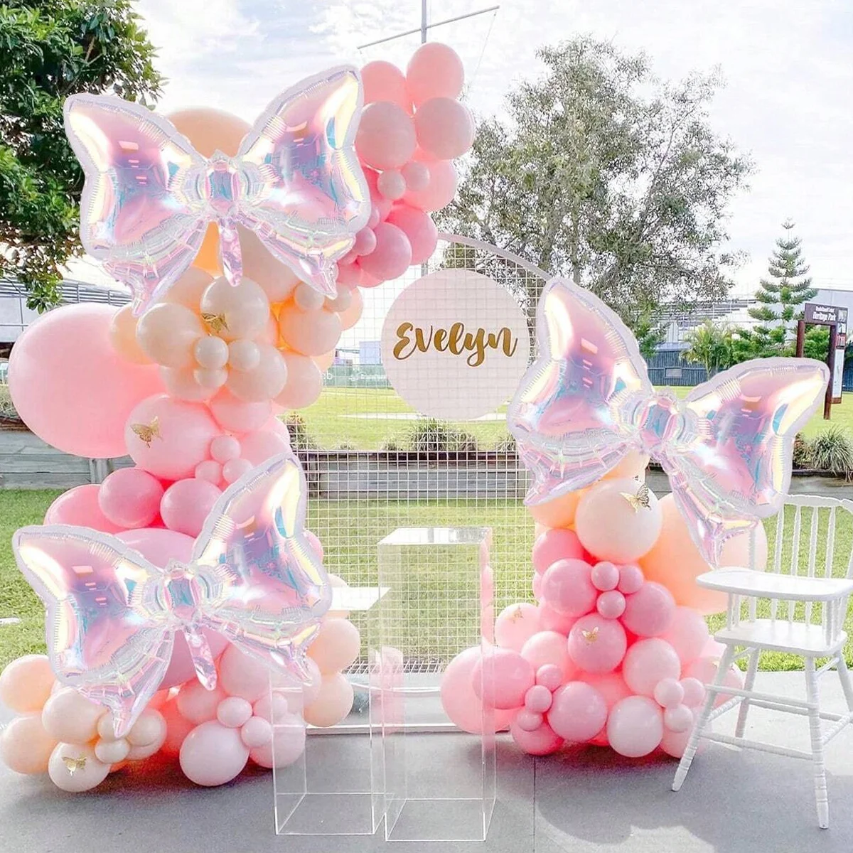 1 szt./3 szt. tęczowe przezroczyste balony z kokardką, ślub, ujawnienie płci, baby shower, przyjęcie urodzinowe, walentynki, rocznica, — zdjęcie 7
