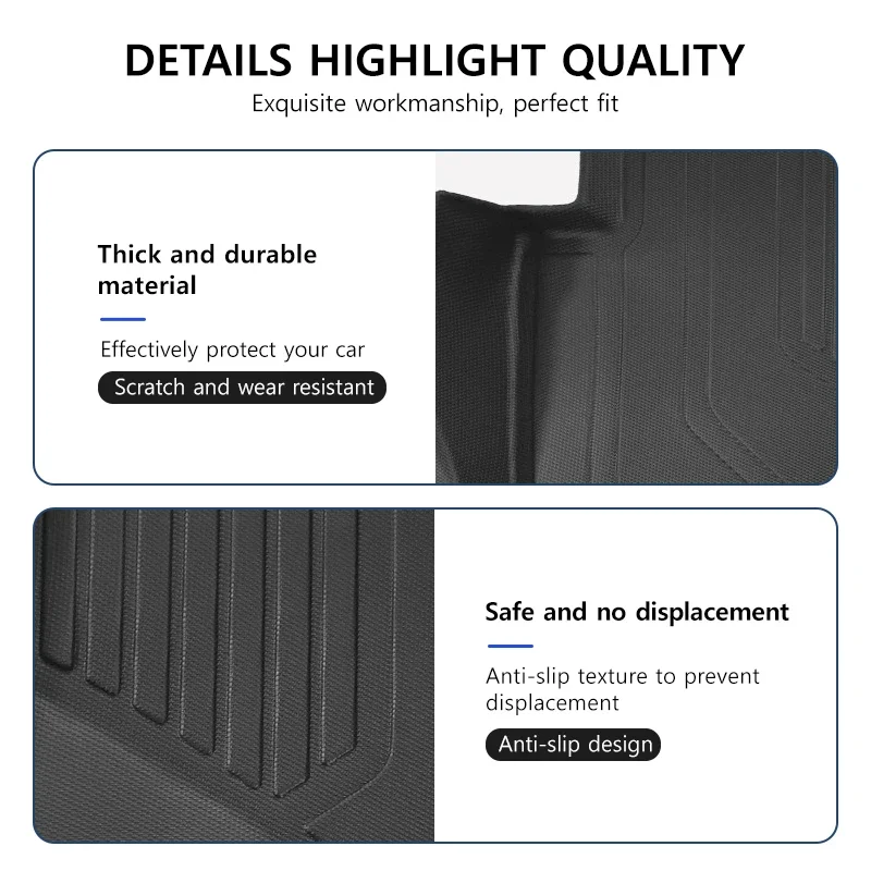 TPE Car Floor Mats for Honda ZR-V 2025 Right-Hand Drive Version All-Weather Durable Waterproof Non-Slip Trunk Liner Auto Parts - Image 6