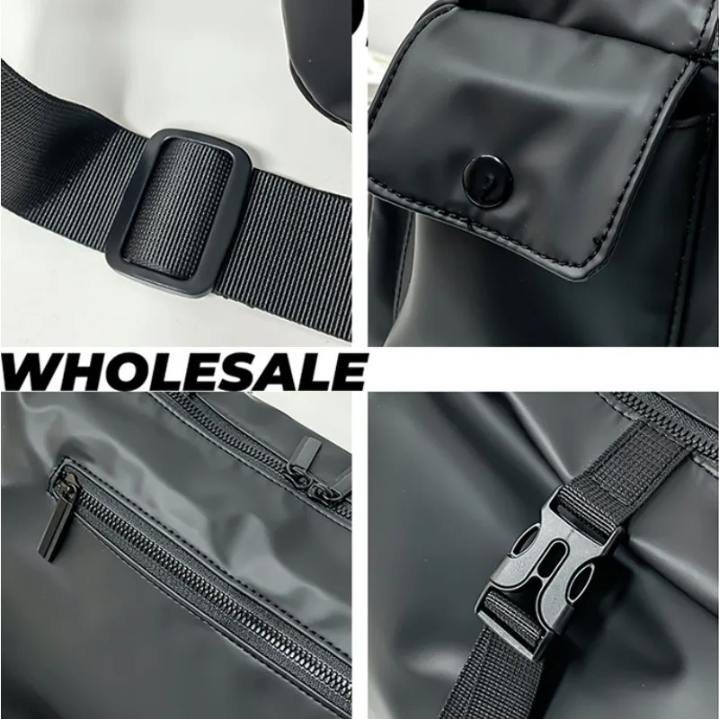 Korean Style Minimalist Crossbody Bags,Large Capacity Waterproof Stylish Oxford Cloth Tote for Couples,Travel Storage Pouch