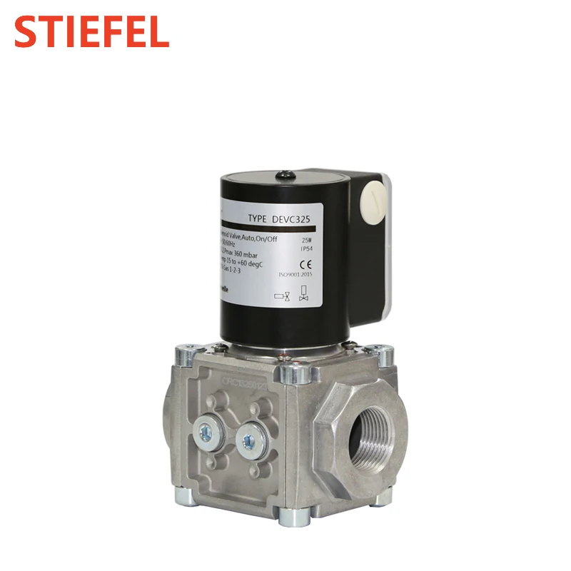 Factory Price Aluminum Alloy Threaded Connection Gas Solenoid Valve Industrial Burner Cut-Off Valve OEM Customization Shutoff